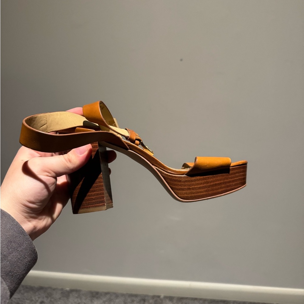 Michael Kors Tan Leather Sandals